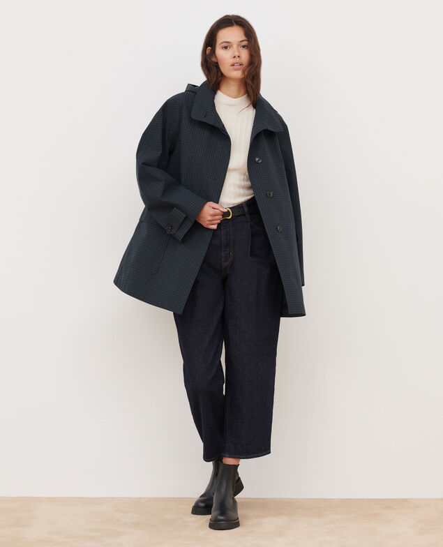 Regenmantel 8863 59 darkgreen check