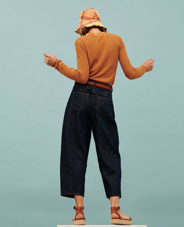 PEGGY - Karottenhose aus Denim-Canvas
