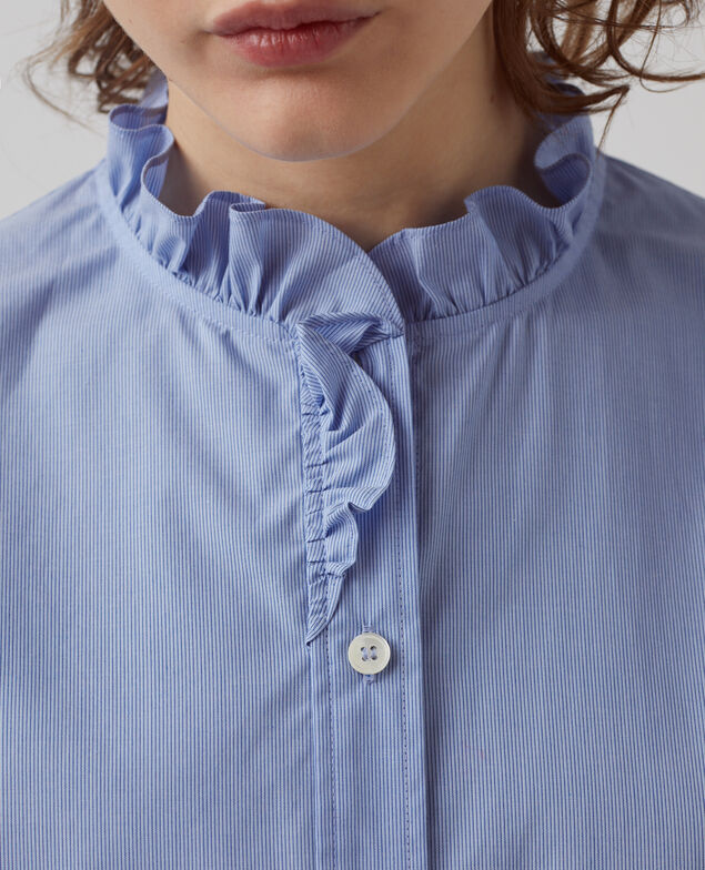 Bluse aus Baumwoll-Popelin