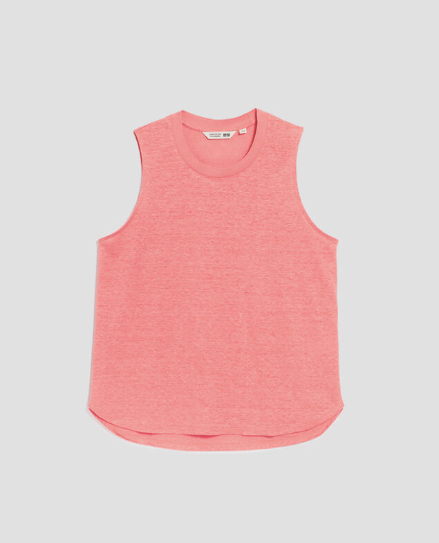 MARCELLE - Top aus Leinen H101 silver pink