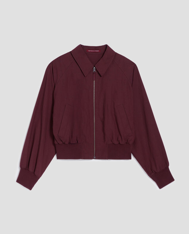 Kurze Jacke mit Reißverschluss J380 decadent chocolate
