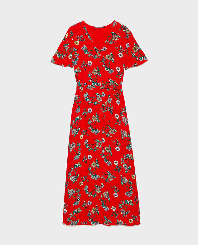 Langes Kleid Herbier fiery red haze