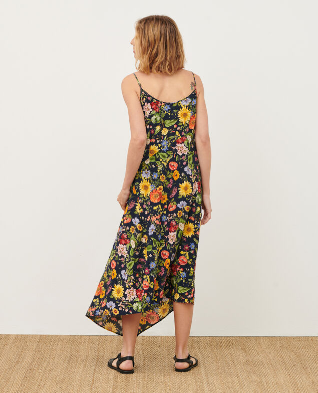 Asymmetrisches Kleid mit fließendem Fall 0684 navy herbier 3sdr271v02