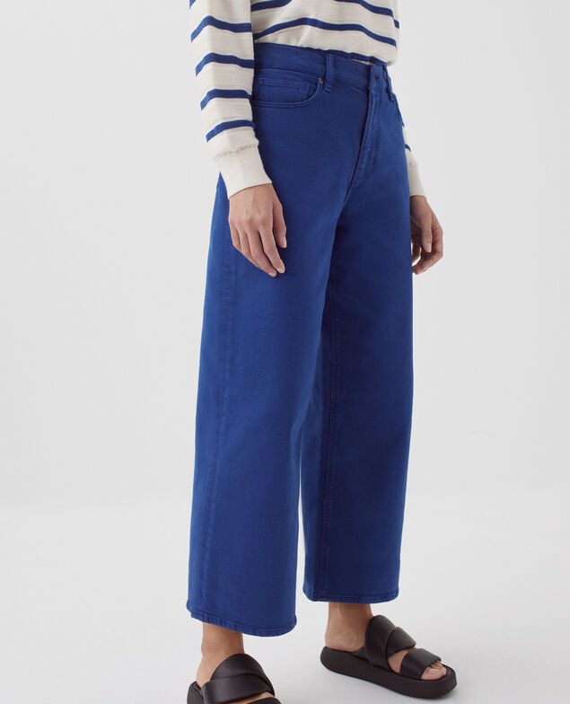 EMY - Cropped Jeans mit weitem Bein H660 sodalite blue