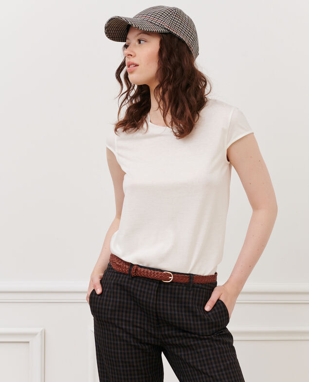 MANON – T-Shirt mit Rundhalsausschnitt aus gemischter Baumwolle 06 gray 2ste068c14