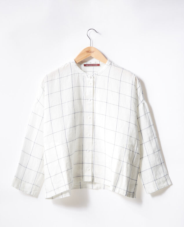 Leinenbluse Off white