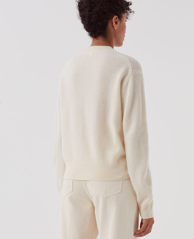 - Pullover aus Wolle U010 off white