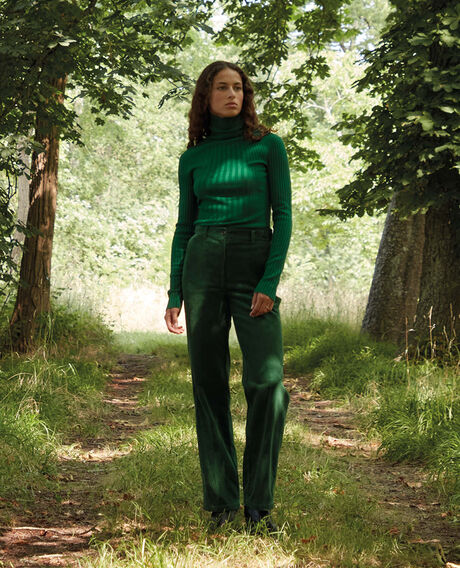 BLANDINE - Gerade Hose aus Cord