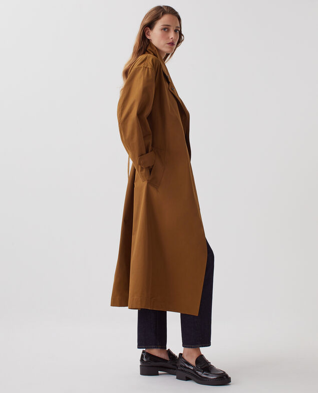 Oversize Trenchcoat J340 brown
