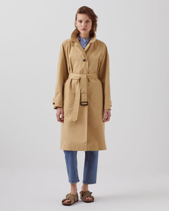 CATHERINE - Weiter Trenchcoat 0321 STARFISH BEIGE