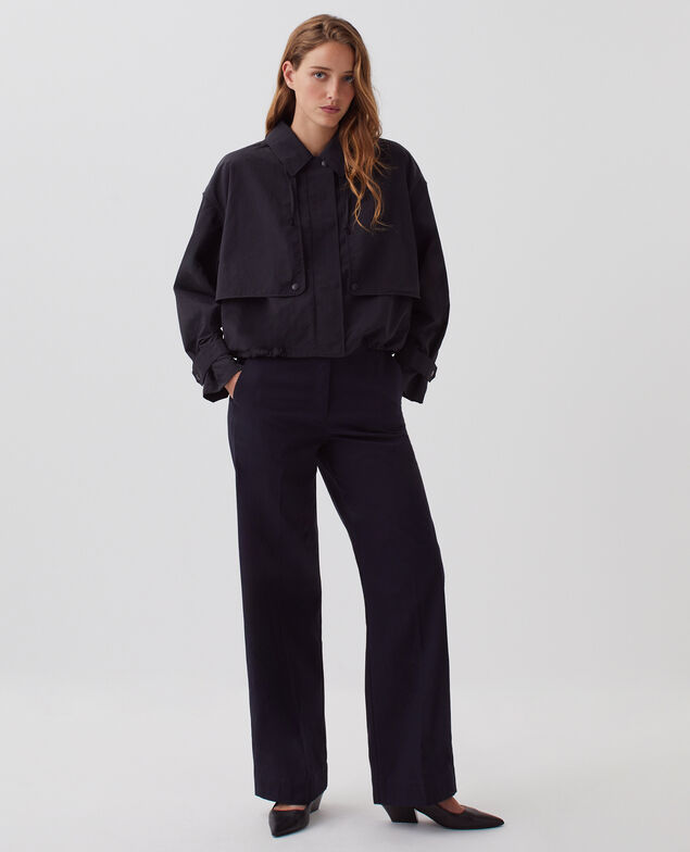 Kurzer Blouson mit wasserabweisender Kapuze H091 black beauty