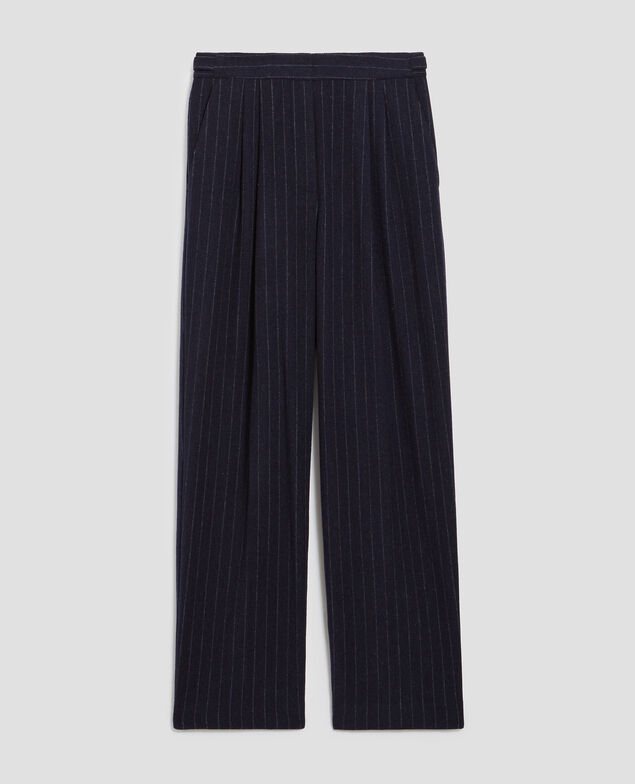 CAMILLE – Hose mit Steppfalten I695 st navy