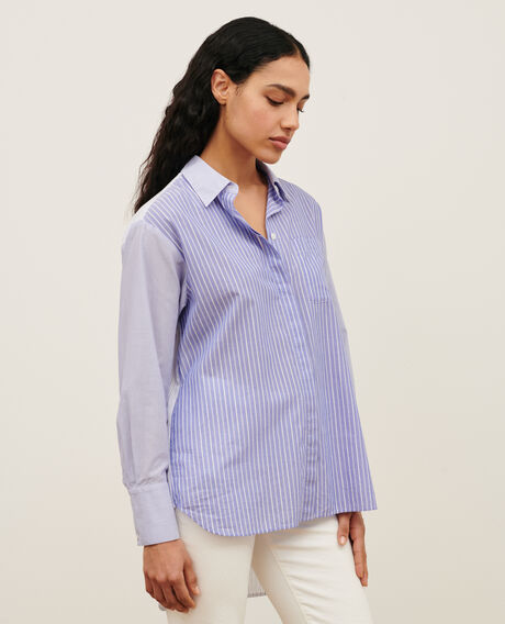 Bluse im Hemdstil aus Baumwolle 0622 blue medium stripes 3ssh038c21