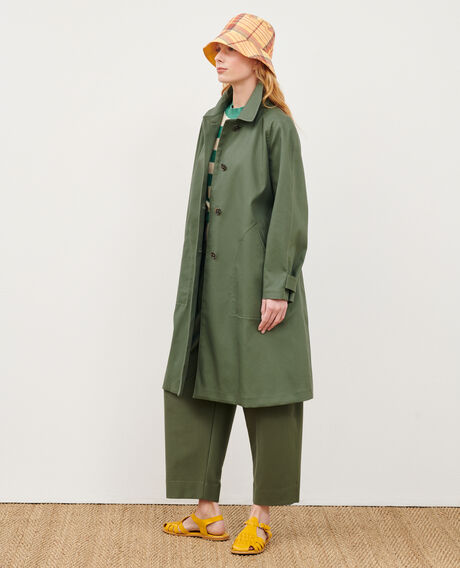 CATHERINE - Weiter Trenchcoat 0571 thyme green 3sco003c19