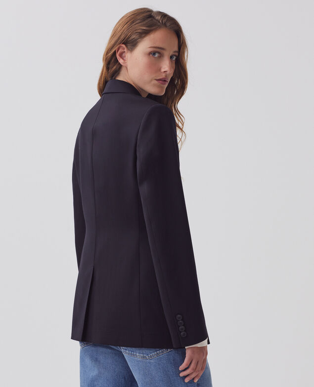 Blazer aus Wolle H091 black beauty
