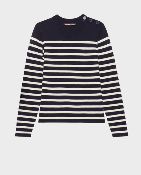 MADDY - Pullover aus Merinowolle im Marinelook