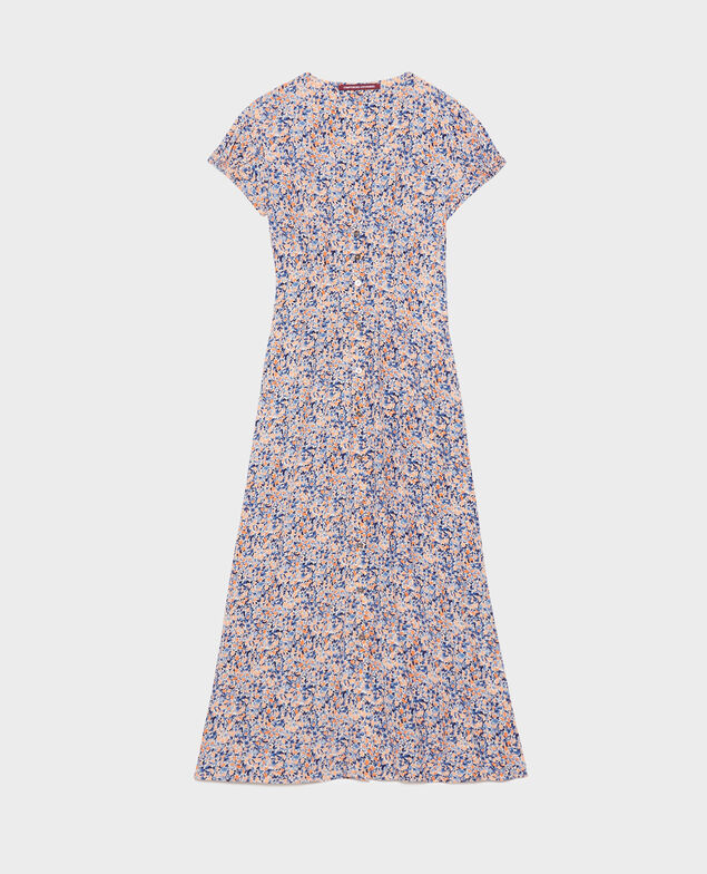 LUDIVINE - Langes fließendes Kleid 116 print blue