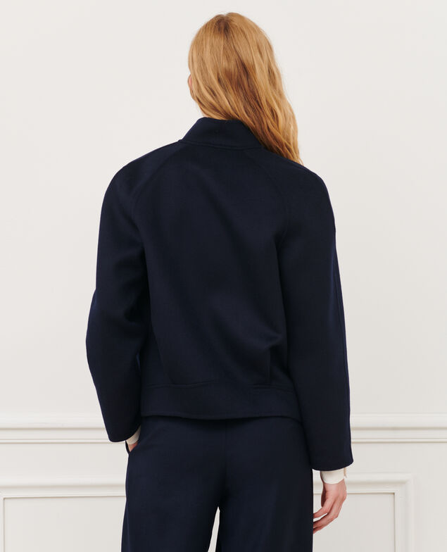 Doppelseitige Woll- und Kaschmirjacke 7012c 69 navy 2wja064w02