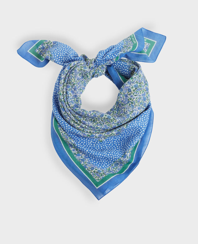 Tuch aus Baumwolle 114 print blue