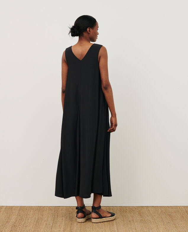 Fließendes Trapezkleid 0093 black 3sdr275v02