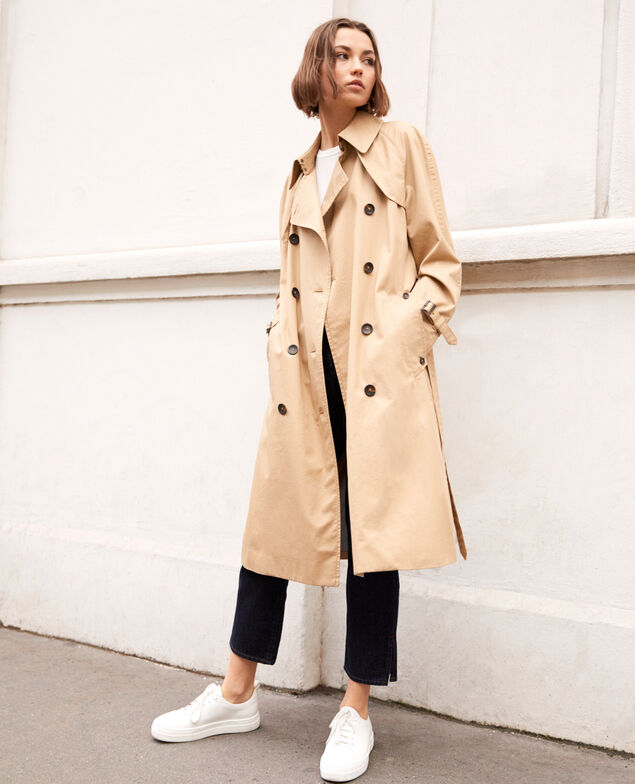Zeitloser Trenchcoat Safari beige