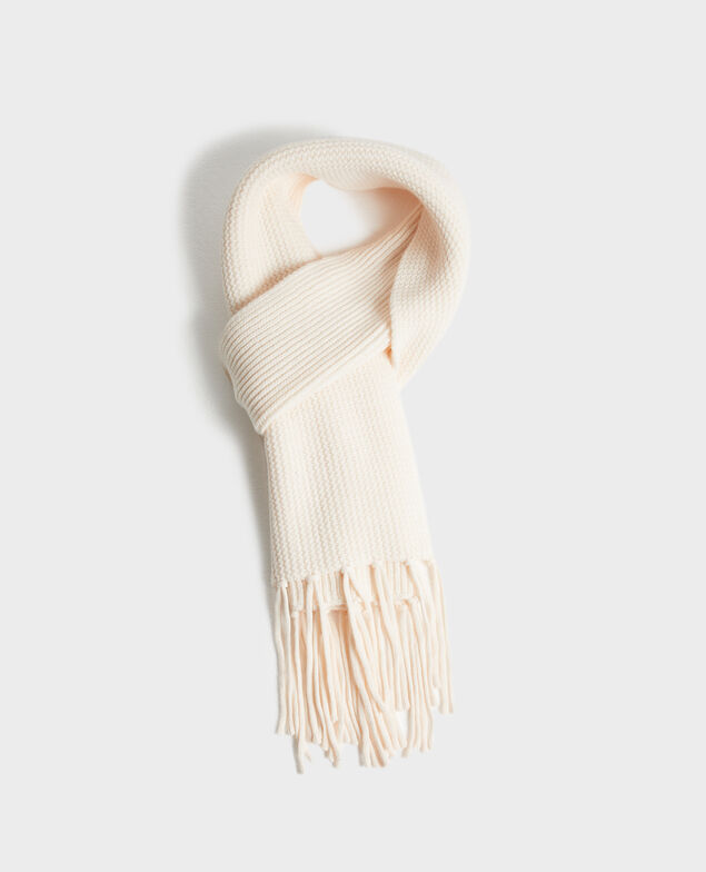 Schal aus Wolle 8842 01 offwhite