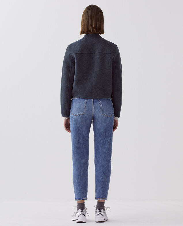 Kurze, doppelseitige Jacke I680 blue nights