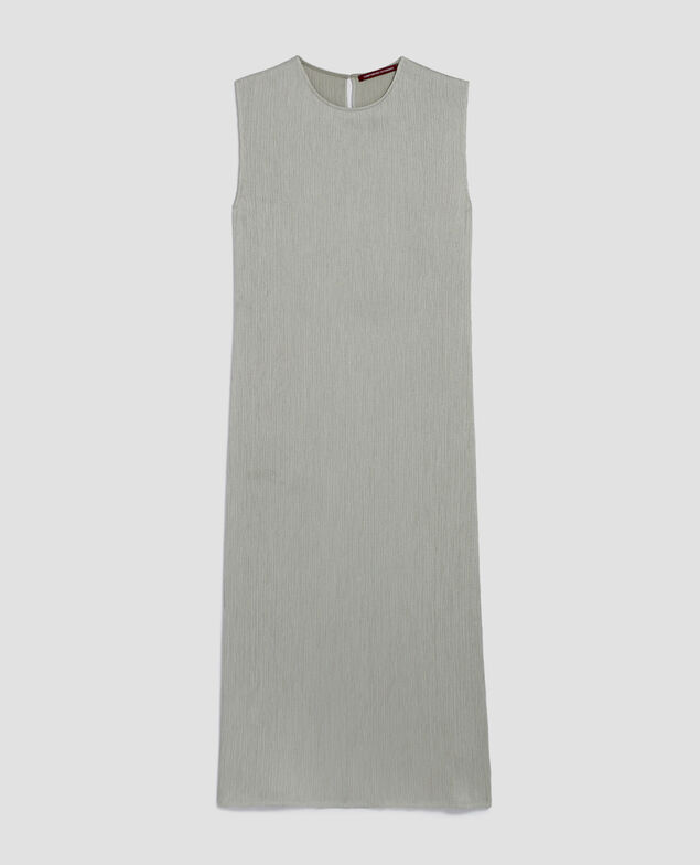 Langes, strukturiertes Kleid ohne Ärmel J050 shadow gray