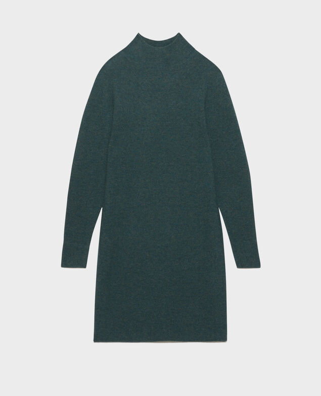 Kleid aus 3D-Kaschmir 8817 58 darkgreen
