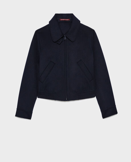 Kurzer Blouson aus Mischwolle