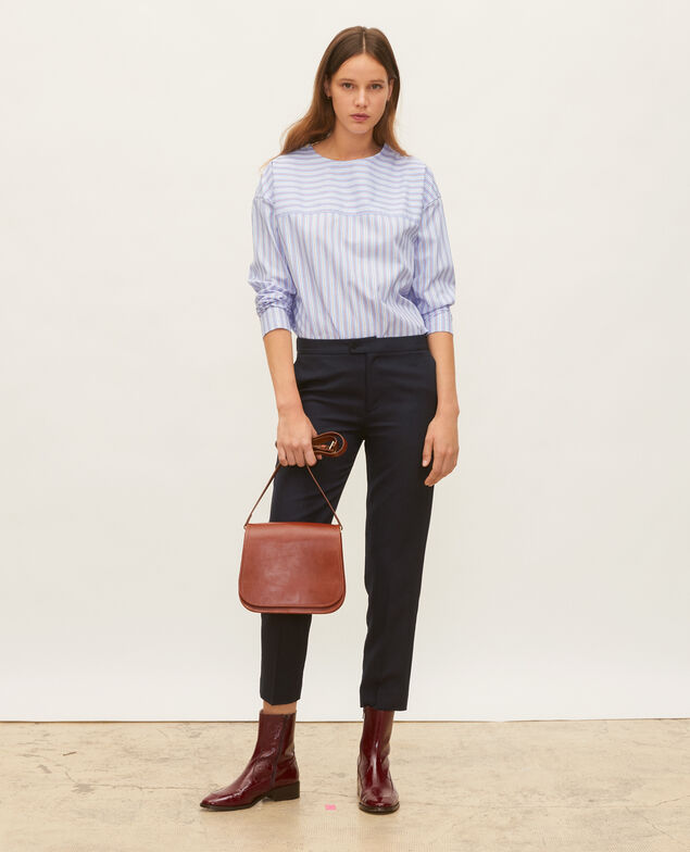 Gestreifte Oversize-Bluse Popeline stripes