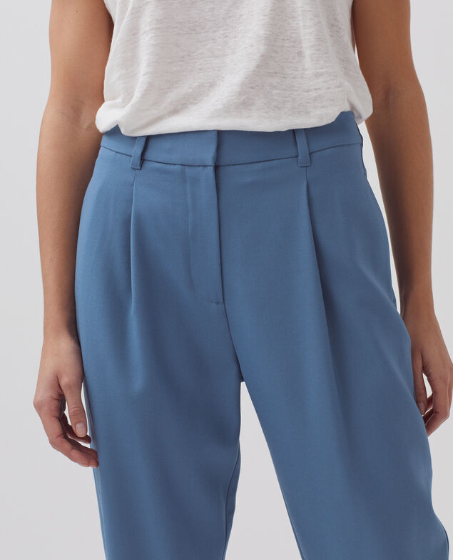 PEGGY - Karottenhose aus Wolle A622 blue horizon