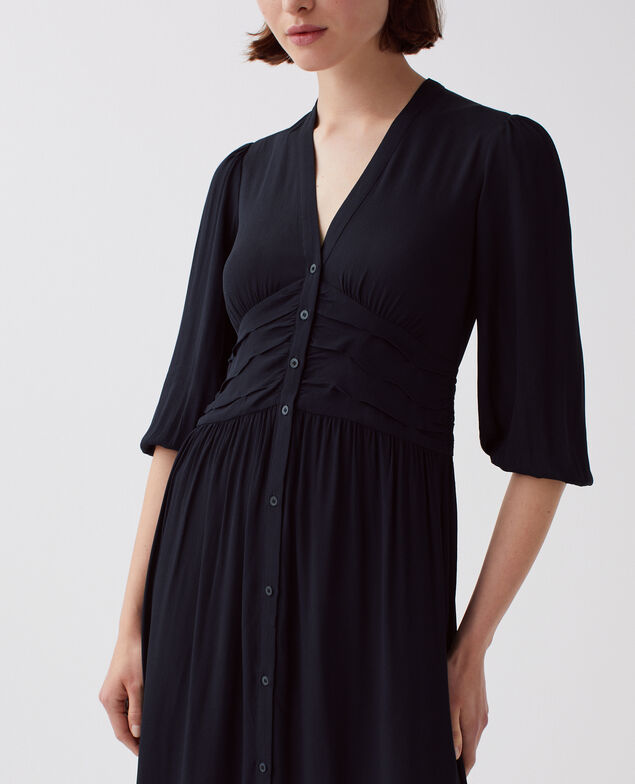 Langes fließendes Kleid H695 night sky