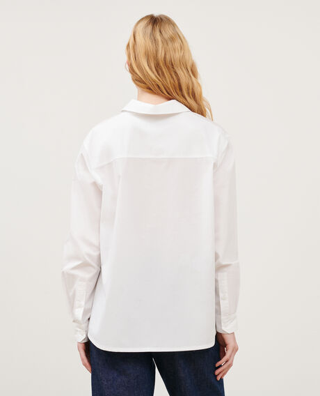 Weite Kaftan-Bluse aus Baumwolle 0007 white 3sbl018c12