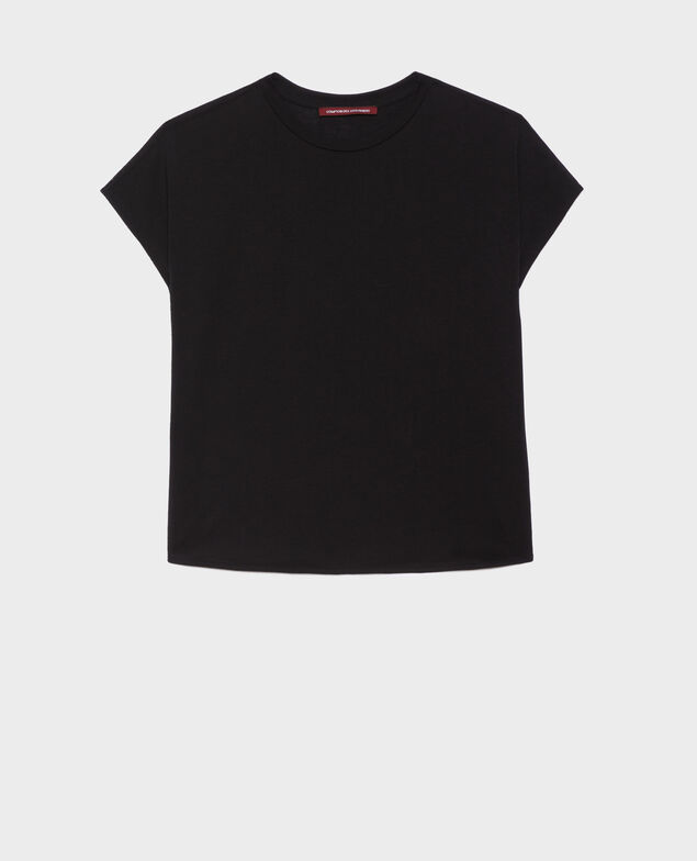 Weites T-Shirt aus Baumwolle 4216 black_beauty