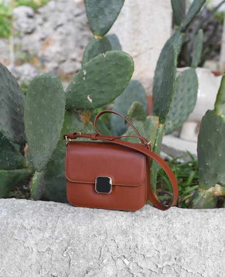 VIC - Schachteltasche aus Leder 4024 camel 2wba119