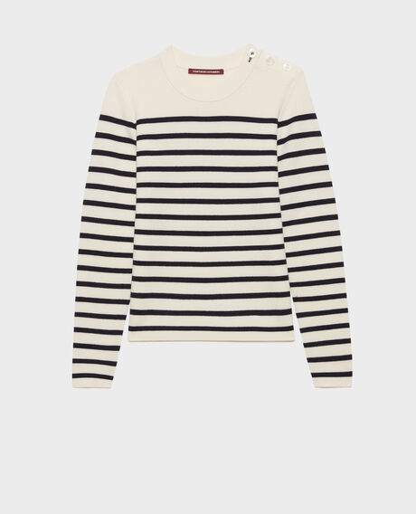 MADDY - Pullover aus Merinowolle im Marinelook