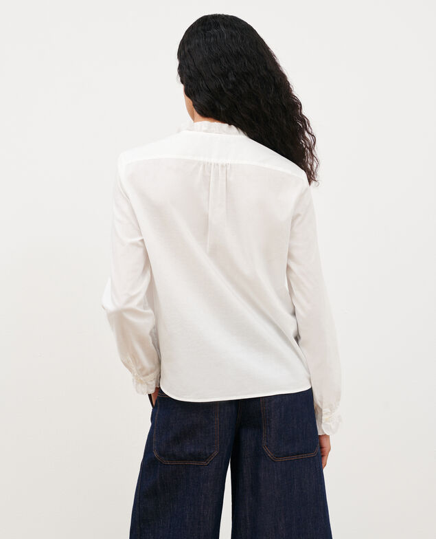 Bluse aus Baumwolle 4224 gardenia
