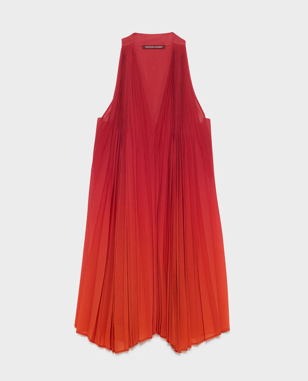 Fließendes Plissee-Kleid