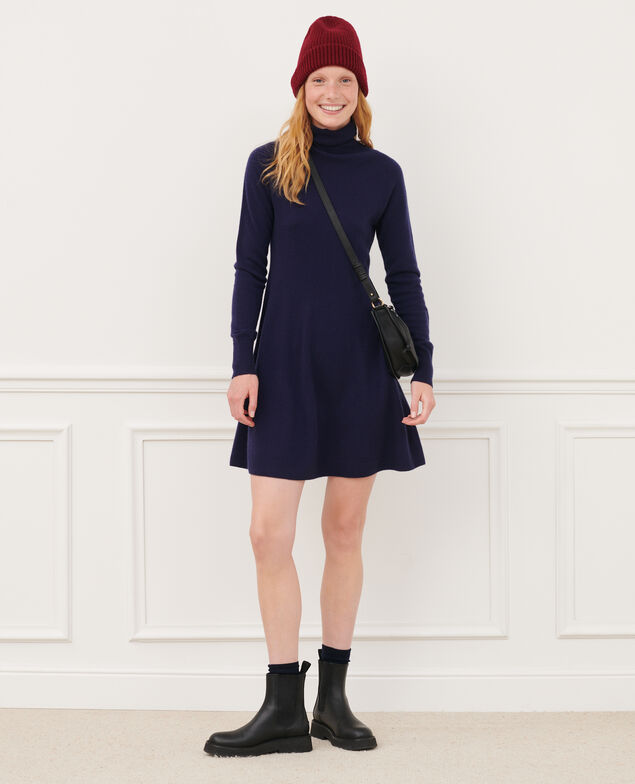 Kleid aus 3D-Kaschmir 8841 69 navy
