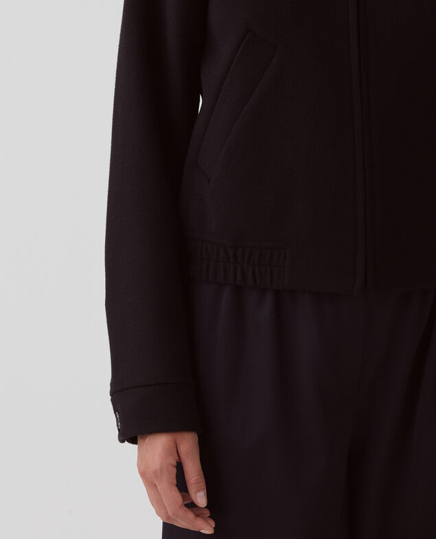 Kurzer wendbarer Blouson aus Wollgemisch A091 black