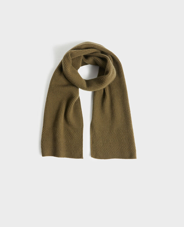 Schal aus Kaschmir 6002c dark olive Plaudie