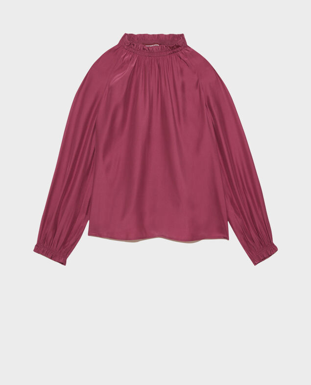 Seidenbluse Damson