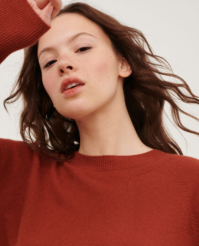 Pullover mit Rundhalsausschnitt aus Kaschmir 8807 17 red