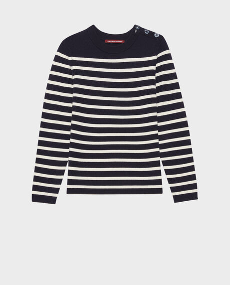 MADDY - Pullover aus Merinowolle im Marinelook Stp nv wht Liselle