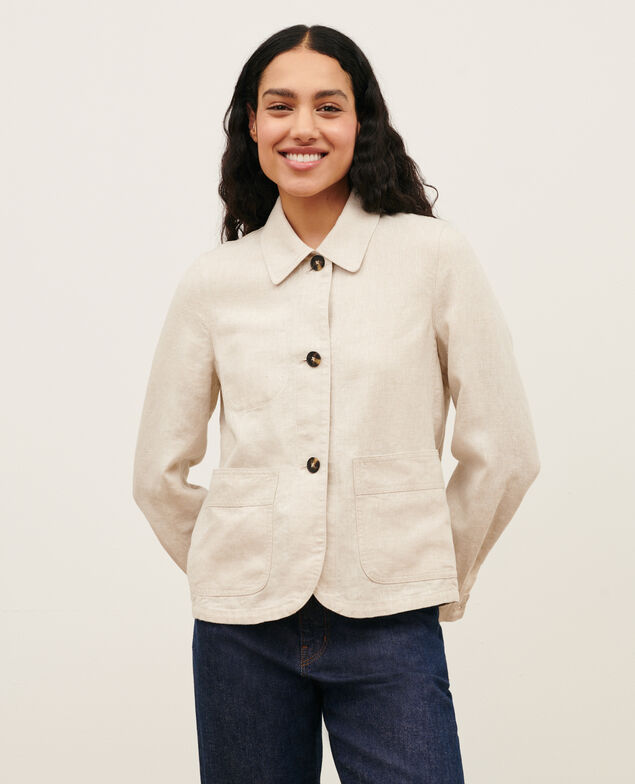 Leinenjacke 0310 beige natural