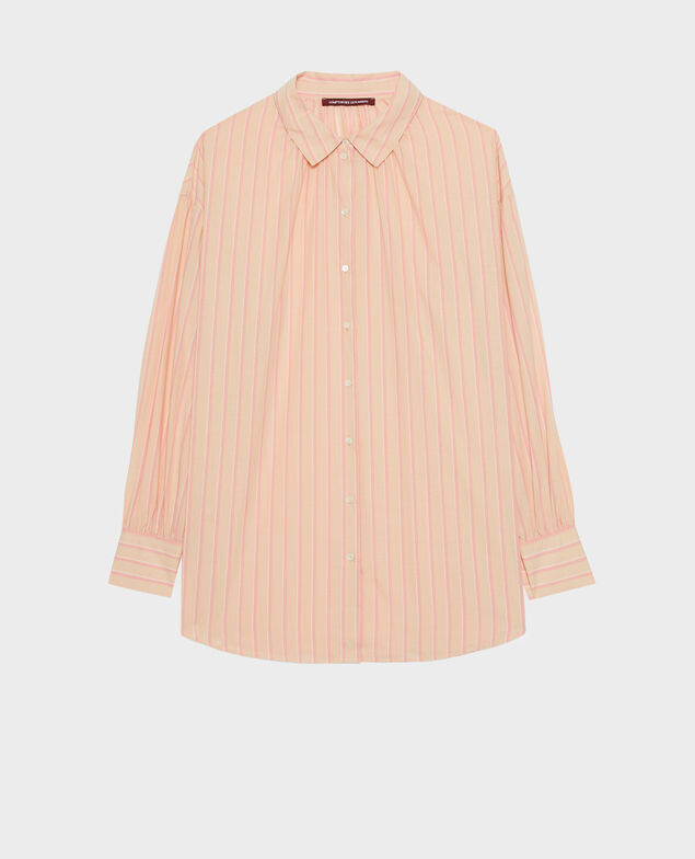 Tunikabluse aus Baumwolle 0470 apricot stripe