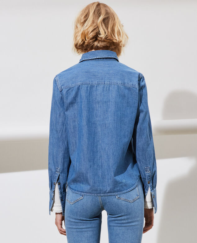 Jeanshemd mit Taschen Denim medium wash
