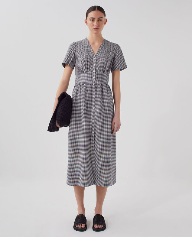 Midi-Kleid J093 gingham check