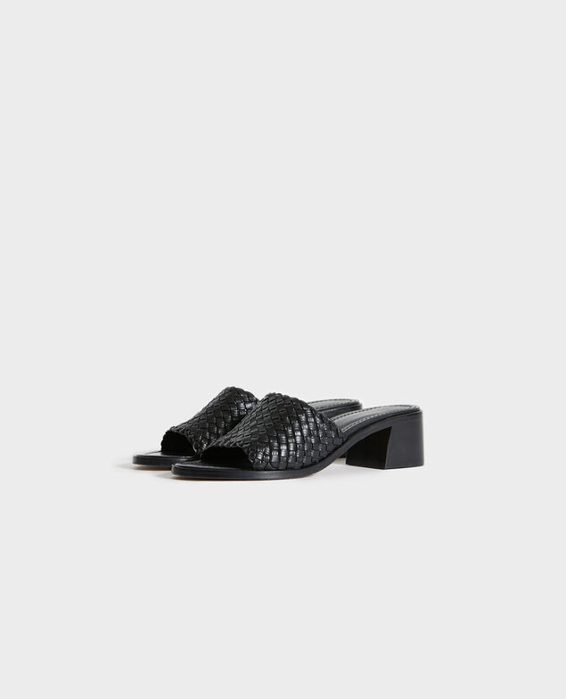 Ledersandalen mit Absätzen 09 black 2ss22353